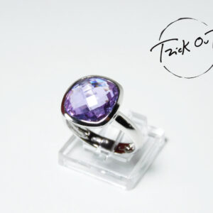 ANELLO 12x12-(variante quarzo ametista/lavanda briolè)